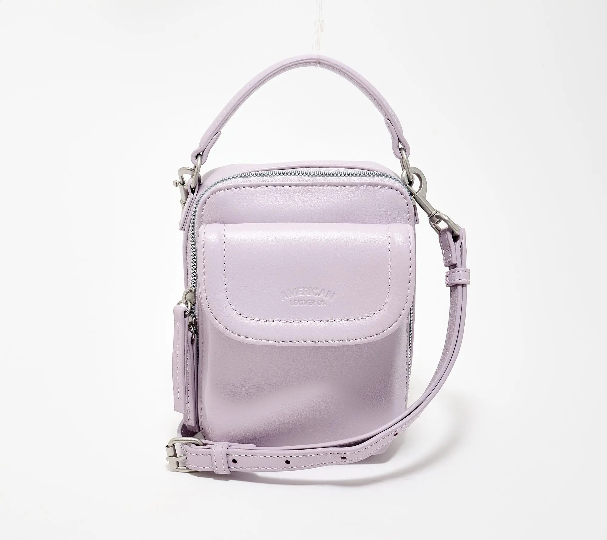 American Leather Co. Tribeca Leather Crossbody w/ Top Handle American Leather Co. Tribeca Leather Crossbody w/ Top Handle