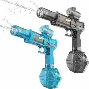 EFFUN Rapid-Fire Electric Water Gun, 300ml Capacity, 275-315in Range, LED Effects & Rechargeable - Dual Modes for Kids/Adults Durable Extended