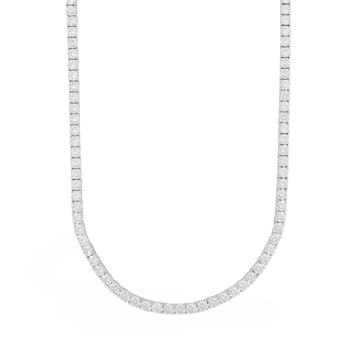 GLD 3MM Moissanite Diamond Tennis Chain in Sterling Silver - Perfect Gift #TikTokShopBackToSchool