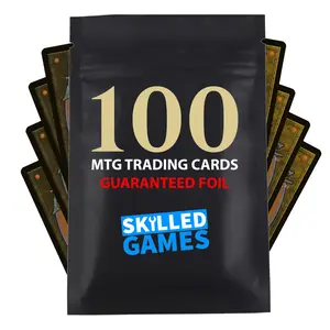 Skilled Games: MTG TCG Booster Pack of 100 MTG Cards - GUARANTEED FOIL! - Build a Magic Commander Deck!