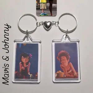 Mavis & Johnny Keychain Set - Features Mavis & Johnny Characters, Ideal for Fans, Cartoon Collectible