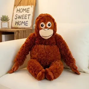 Realistic Orangutan Plush Toy, Ultra Soft Kids Sleep Pillow, Non-Shedding Stuffed Monkey Doll, Eco-Frien,Sweet Birthday Gift, Cuddly Small Gift, Ideal Gift Pick, Classroom Prizes