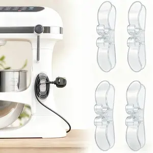 Cord Organizer for Appliances 4 Pack Cord Wrapper for Kitchen & Office Upgraded Stick On Cord Holder Stable Design Easy Storage Home Appliance Cord Hider