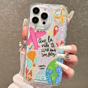 iPhone 15 Pro Max Case, Airbag Design, Anti-Drop Protection, Shockproof, Compatible with iPhone 14 Pro, 13/12, 11, XR, Valentine Gift for Girlfriend