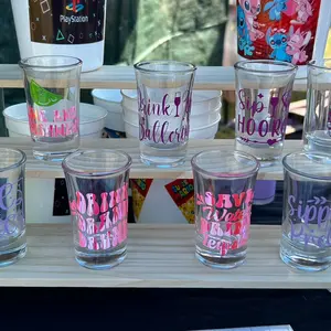 Custom Decorated Shot Glasses for Personalized Drinking Experience - Drinkware