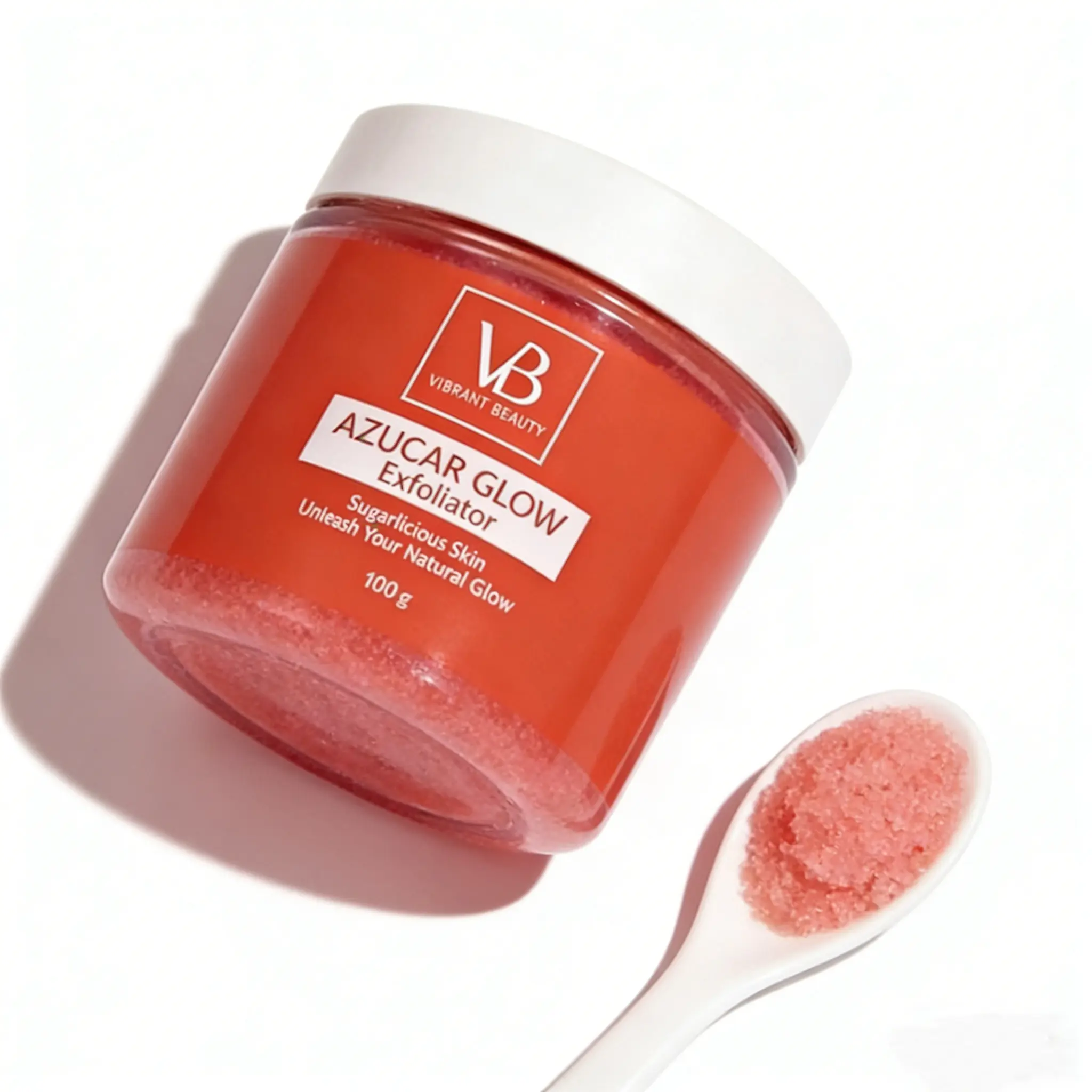 VB Vivace Beauty Natural Sugar Exfoliator AZUCAR GLOW Face Scrub 100g for Skin Refreshing