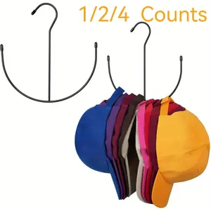 Hat Hanger, Hat Stand, 1/2/4 Counts Hat Organizer, Belt Hanger, Belt Organizer, Bra Hanger, Space Saving Stainless Steel Multi-function Hat Organizer Rack, Home Organizer for Closet