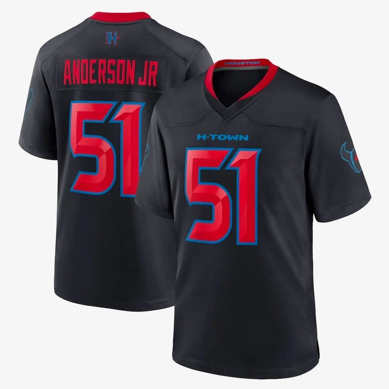 Unisex Football inspired by Anderson Houston Alternate Game Jersey - Navy