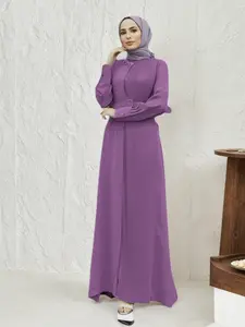 Elegant Women's Long Robe Dress, Casual Loose-Fitting Plain Color, All Seasons Fashion, Stylish and Comfortable Tunic Dress