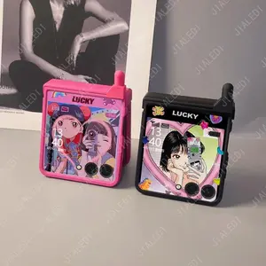 Personality Retro Phone Design Hinge Rose Phone case For Samsung Galaxy Z Flip 7 6 5 4 3 flip6 zflip7 7FE Protective Cove
