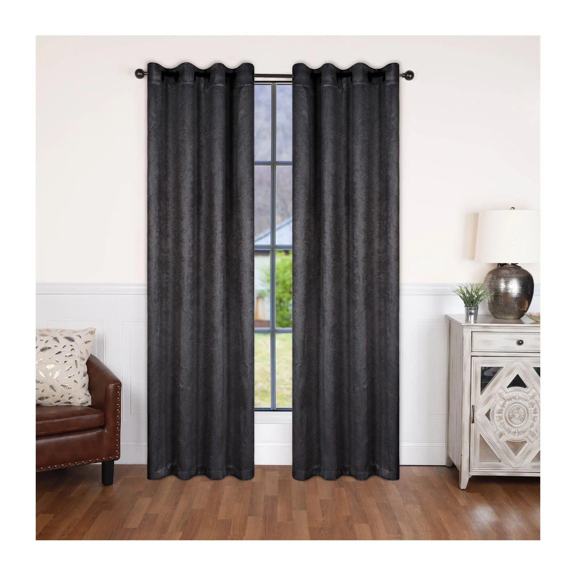 Superior Waverly Thermal Blackout Grommet Curtain Set 52 x 96