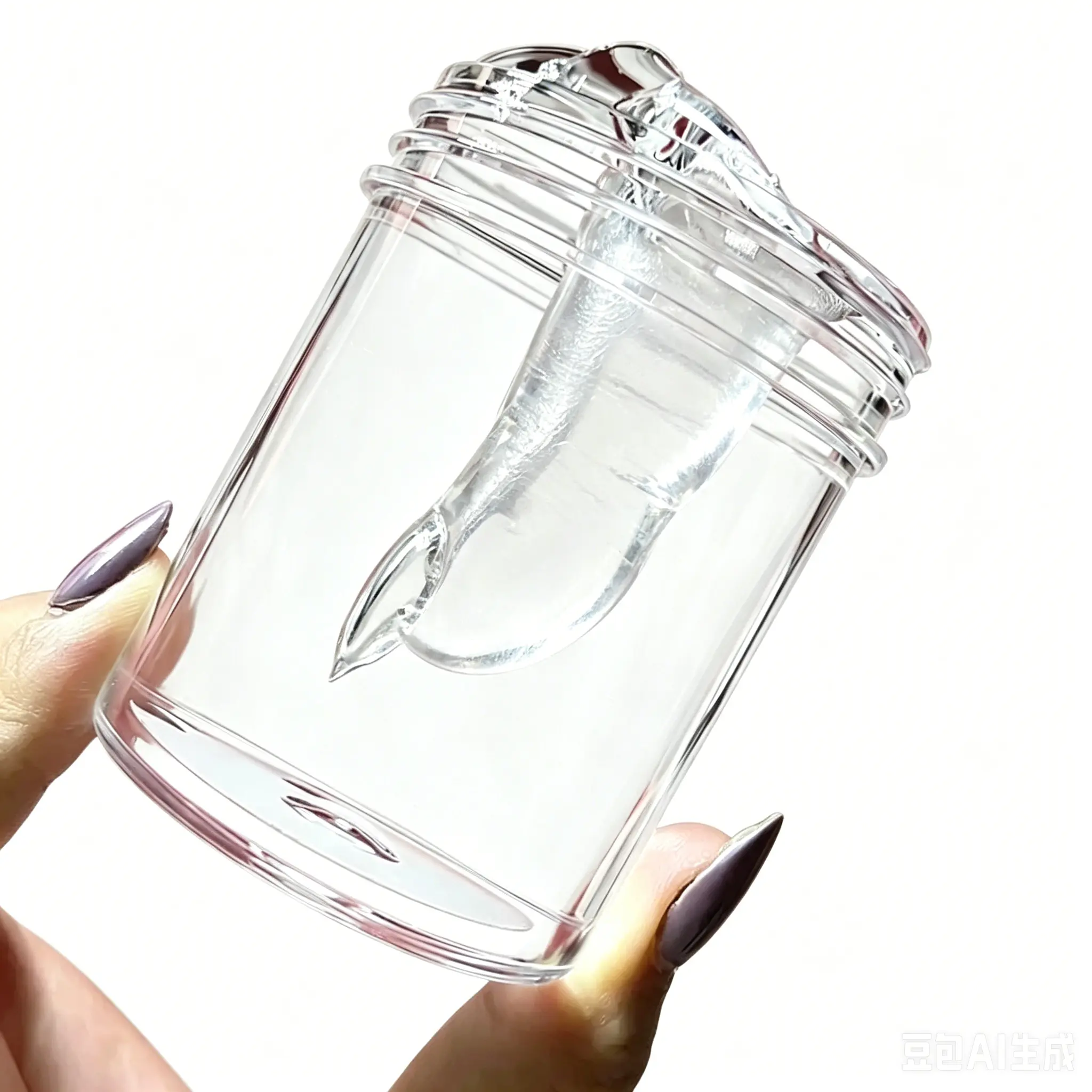 Transparent Metal Liquid Glass Stress Toy, Super Stretchy Clear Liquid Putty, Parent Certified Safe Play Slime For Teens & Adults Relaxation
