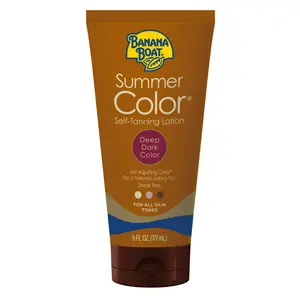 Banana Boat Summer Color Self Tanning Lotion, Dark Self Tanner Lotion, 6 fl oz