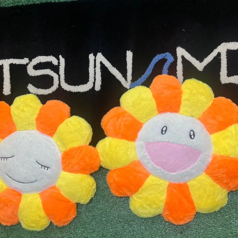 15-in Tsunami Peach Smiley Face Pillow - Soft Textile Creative Soft Cushion, Home Decoration for Personality Expression, Thoughtful Gift for Bedroom Decor, Soft Cushions