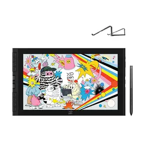 XPPen Artist 16 3rd 15.4'' Graphics Drawing Tablet 16K Pressure Levels 2 Dial 8 Customizable Shortcut Keys Upgraded X4 Smart Chip Stylus Foldable Stand Nano-etched Glass Anti-glare Screen for Art Education Illustration 3D Printing Support Windows Android