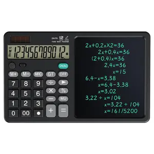 Multifunctional writing board calculator with dual power supply and dual-function handwriting computer