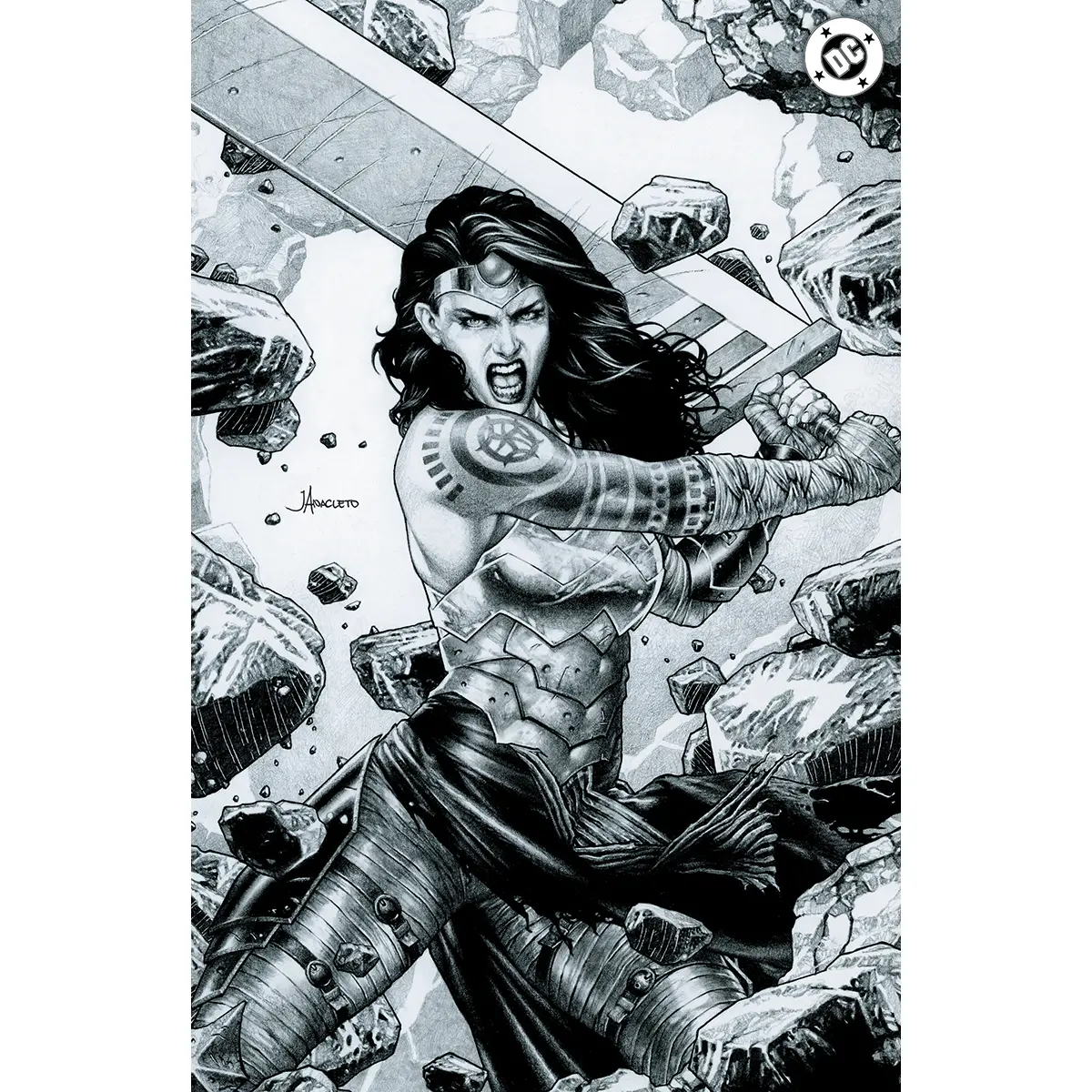 [BLACK & WHITE] ABSOLUTE WONDER WOMAN #21 JAY ANACLETO EXCLUSIVE VIRGIN VAR (06/24/2026)