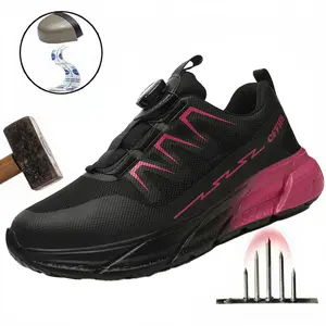Stylish Women's Steel Toe Safety Work Shoes Anti-Smash Anti-Puncture