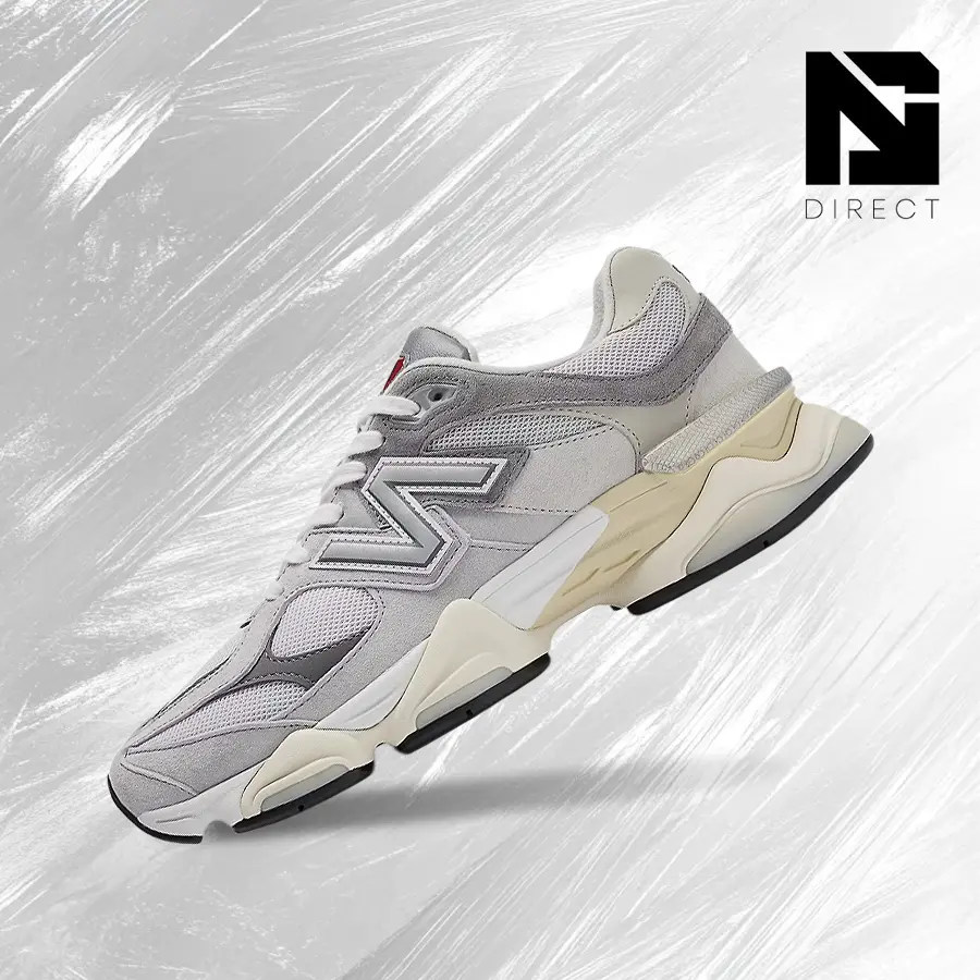 New Balance 9060 'Raincloud' Men's Vintage Lifestyle Sneakers - Shock-Absorbent, Comfortable Fit, Gym Running, Spring-Summer Casual Streetwear, Style U9060GRY