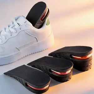 Insole Height Boosters for Girls and Men, Shock Absorbing Air Cushion Insoles, Detachable Invisible Heel Lifts, Comfortable Sports Insoles, Invisible Heightening Insoles, Height Maximizer