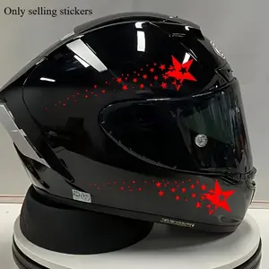 1SET Shooting Star Creative Car Decorative Sticker Decals for Motorcycle Helmet Decoration, Easily Upgrade Helmet's Cool Starry Style, Star Trail + Star Design Makes Helmet Say Goodbye to Monotony, Show Motorcycle Enthusiast Proposition