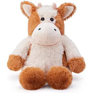 Adorable Cow Plush Toy Doll with Lavender Scented Heating Pad, Heatable & Coolable Stuffed Animal for Stress Relief & Bedtime Comfort, 12 Inch Cow Pillow Decor for Kids & Adults