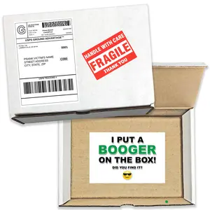 I Put a Booger on the Box! Did you find it? Prank Mail Gets Sent Directly to Your Recipient, 100% Anonymously!
