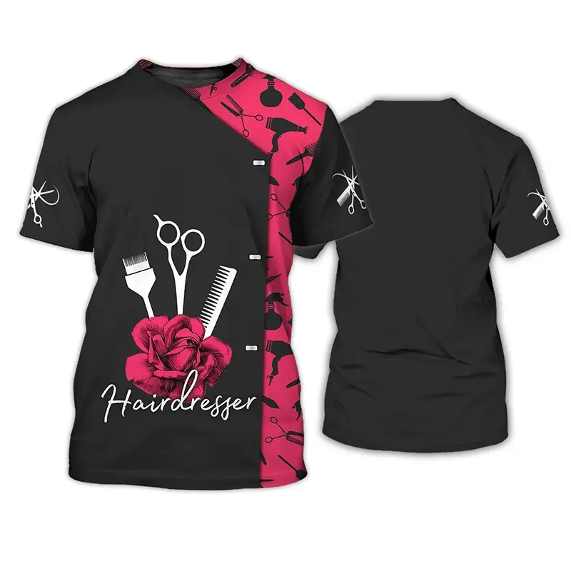 New Barber Hairdresser 3D Print T-Shirts Women Tshirts Streetwear Workwear T Shirt Harajuku Oversized Tops Tees Unisex Clothing
