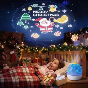 YOUKELUX Crown Galaxy Projector for Kids Room, Bluetooth Night Light with Music & Remote Control