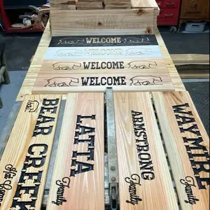 Last Name Cedar Signs - Personalized Wooden Name Plaques for Home Decor & Gifts with Custom Engraving and Family Name Options