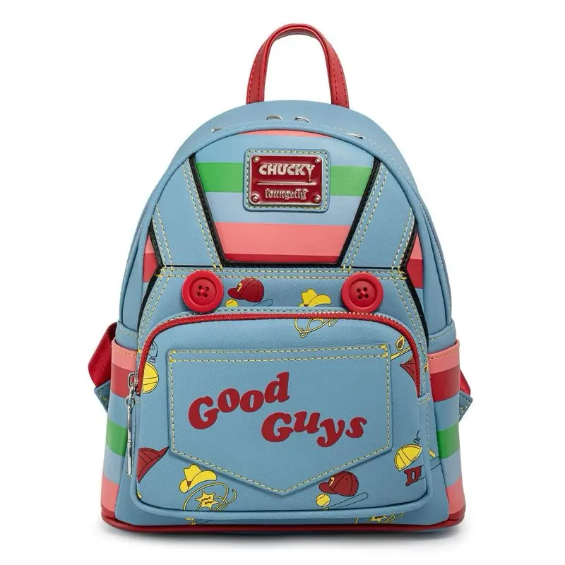 NEW CHUCKY GOOD GUYS COVERALLS LOUNGEFLY BACKPACK