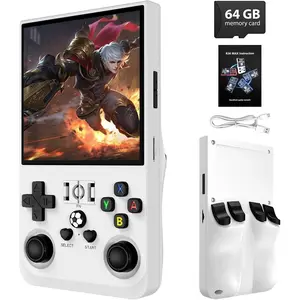 R36MAX Retro Handheld Game Console  With 4 inch IPS Screen 64G Storage Built in 4000mAh Battery For Long Gaming Fun