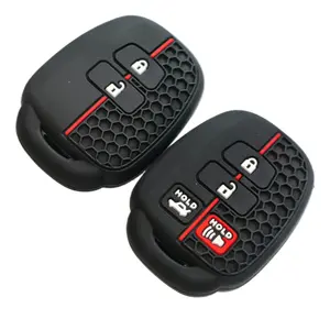 2/4 Button Silicone Car Key Case Cover for Toyota Prius RAV4 Camry Corolla 2014 2015 2016 2017 Shell Fob Protector Accessories Car Key Accessory