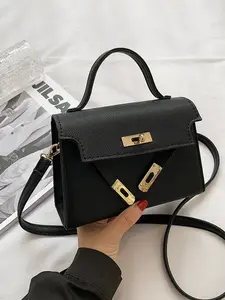 Women's Fashion Lock Closure Handbag, Spring & Fall New Design, Trendy Shoulder Bag, Stylish Crossbody Purse, Fashionable Versatile Purse, Zipper Closure, Crossbody Shoulder Purses