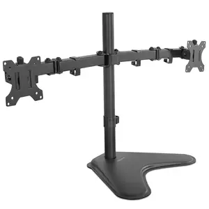 Adjustable Dual Monitor Desk Stand - Compatible with Multiple Monitors, Adjustable Design for Customizable Setup