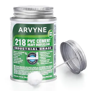 PVC Cement – Fast‑Dry Solvent Weld Glue for PVC Pipe, Vinyl & Inflatable Repair – Waterproof, Clear Finish, Strength – 4 oz Leak‑Can