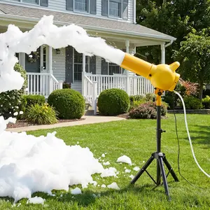 【Summervibes】VEVOR Foam Machine, Handheld Spray Foam Cannon Party Machine, Bubble Cannon with Fan & Triangular Structure, Dense Foams Maker for Gatherings, Backyard, Celebrations & Party, Continuous Foams Output