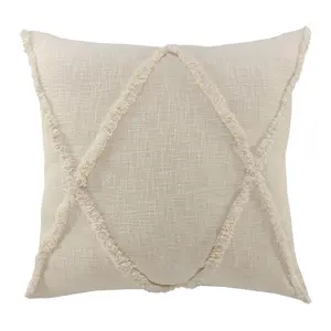 Ox Bay Diamond Tufted Cotton Throw Pillow, 26" x 26"