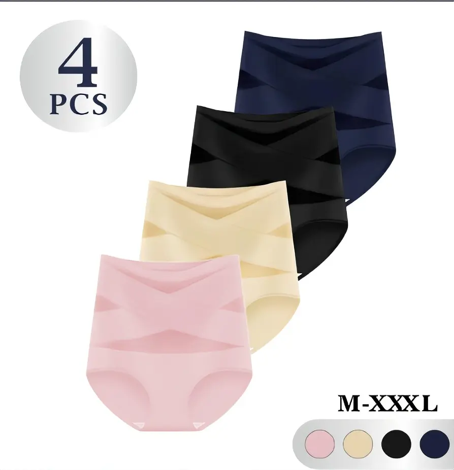 8-Piece Set of Comfortable Underwear in Pink, Beige, Black, and Navy.Womens' Tummy Control High WaistTrainer Body Shaper High-Waisted ShapewearTummy Control Shorts, Faja body shaper, underwearfor women Womenswear Compression. Womenswear,Compression,Abdomi