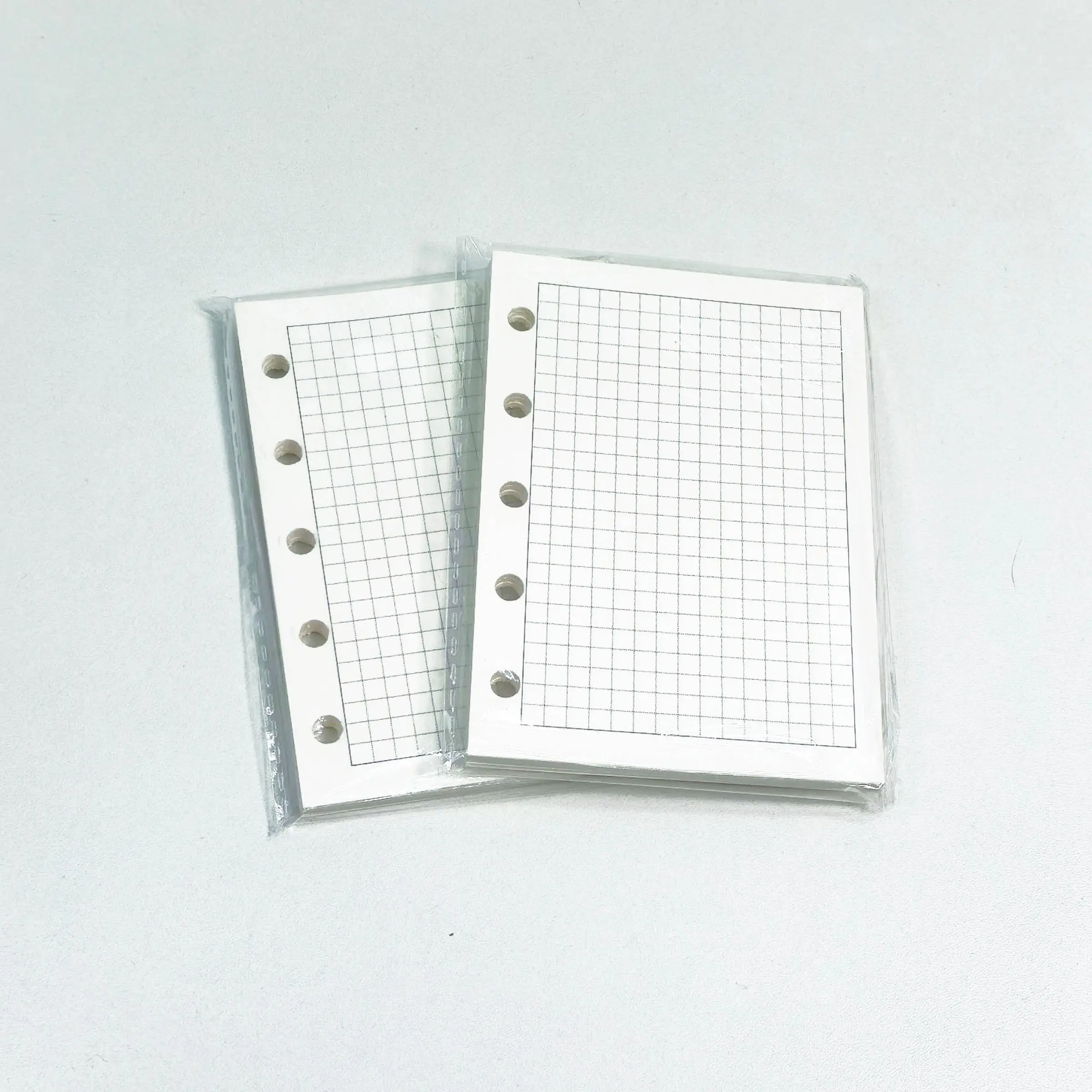 2-Pack (each Pack Contains 40 Sheets) 5-Hole M5 Loose-Leaf Refill Paper, Thickened Grid/ruled/daily/weekly Productivity Planner Replacement Core Office Stationery Supplies