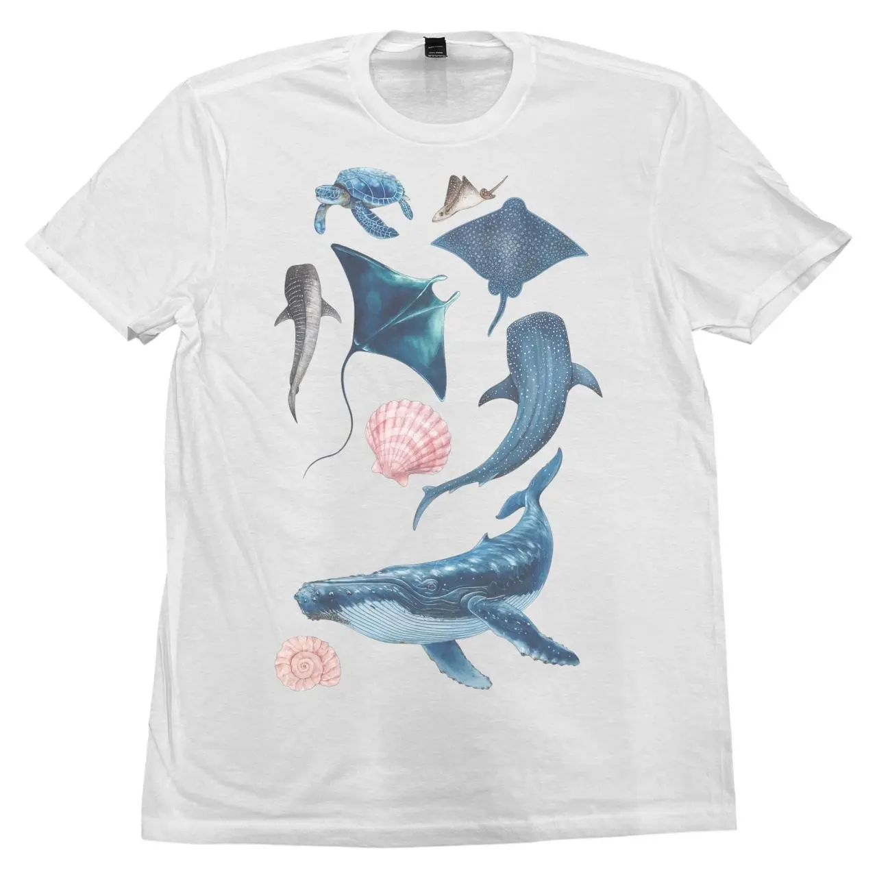 Ocean Creatures Watercolor Tee