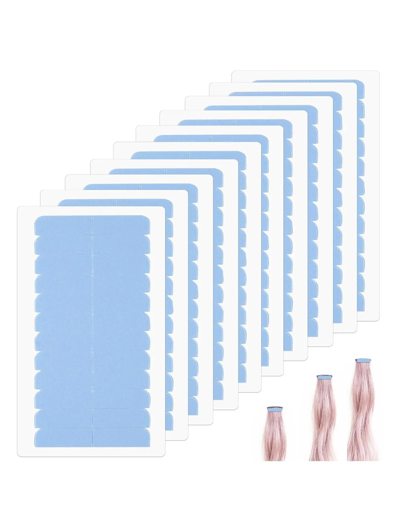 120 PCS Double-Sided Super Strong Wig Tape, Premium Wig Adhesive, Lace Wigs, Hair Extensions, Hair Clips, Durable Adhesive Strips for Secure Attachment, Tape In Hair
