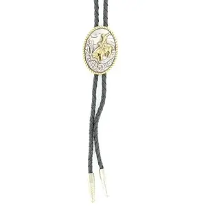Double S Men's Bronc Rider  Bolo Tie 22834