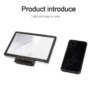 3D Screen Amplifier Mobile Phone HD Screen Video Glass Stand, Magnifier for Enlarged Screen, Phone Stand Bracket, Enhance Viewing Experience