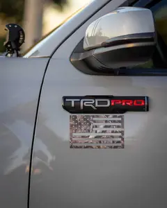 Woodland Ghost Camo American Flag Magnets - Camouflage Made in USA Truck Magent