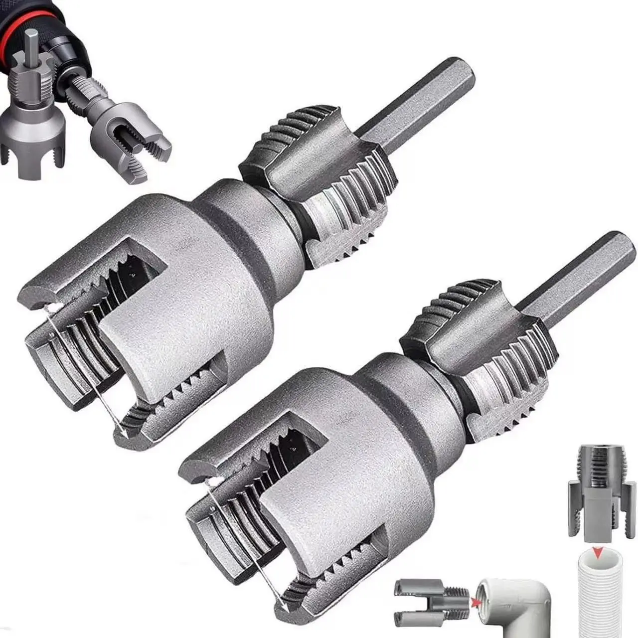 New Ppr Water Pipe Threading Tool Set, Hand Tools, Pipe Threader Kit for 4 6 1 Inch Pipes, Integrated Internal and External Thread Cutting, Perfect for Plumbing Projects