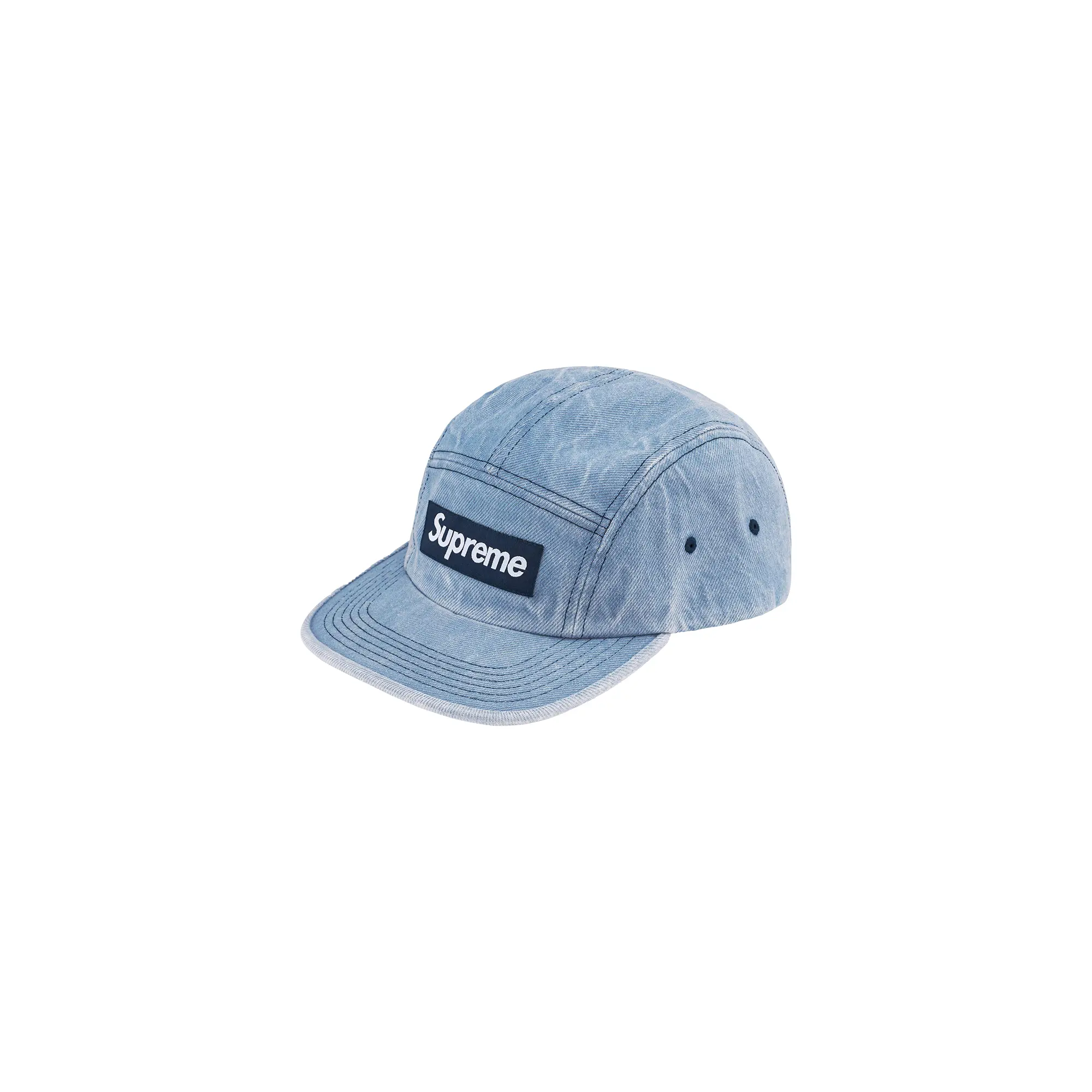 Washed Chino Twill Camp Cap "FW24 - Denim" SU25129