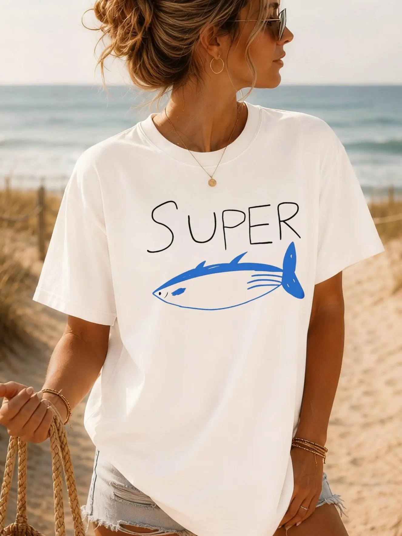 Super Tuna Shirt, K-Pop Meme Graphic Tee, Viral Concert Style T-Shirt, Funny Idol Fan Merch, Cute Music Lover Outfit, Trendy Gift Tee, Gift
