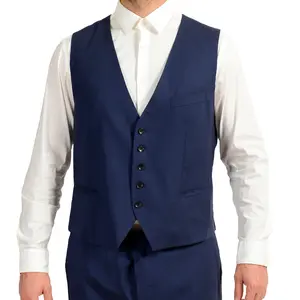 Hugo Boss Men's Slim Fit 100% Wool Vest US 46R IT 56R