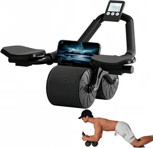 Ab Roller Wheel with Elbow Support, Automatic Rebound Abdominal Wheel,Ab Roller for Abdominal Exercise Machine,Abs Workout Equipment,Trainer Fitness Belly Training for Men & Women #abrollerwithelbowsupport #tiktokmadebuymit #fitnessmusthaves #homeworkout